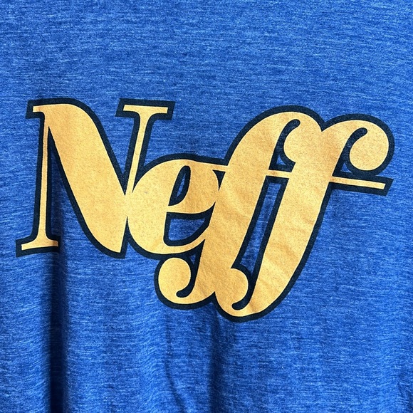 NWOT Neff Womens Blue T Shirt Stretch Short Sleeves Size 3XL PLUS SIZE - Picture 2 of 4